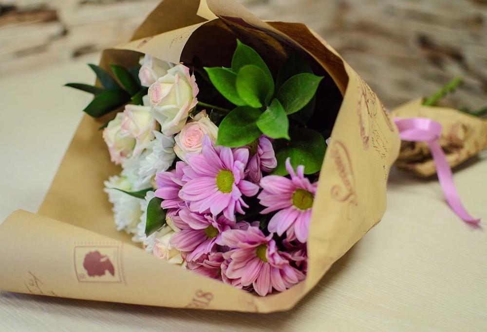 Букет цветов из: Розы и Хризантемы в Алтухово