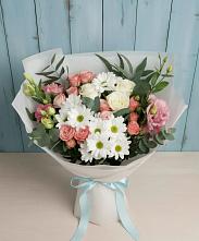 Букет цветов из:  Розы, Лизиантусы и Хризантемы в Алтухово