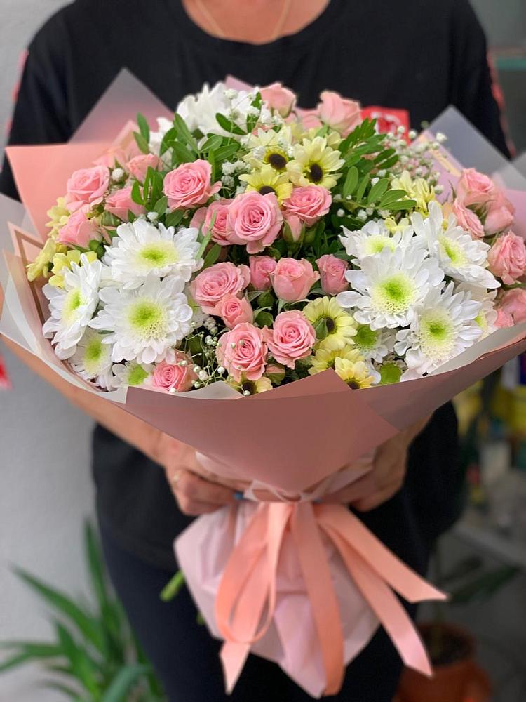 Букет цветов из: Розы и Хризантемы в Алтухово