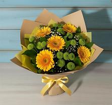 Букет цветов из:  Герберы и Хризантемы в Алтухово