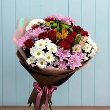 Букет цветов из:  Розы, Хризантемы и Альстромерии в Алтухово
