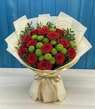 Букет цветов из:  Розы и Хризантемы #REPLACE_PRED# Алтухово