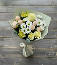 Букет цветов из:  Альстромерии, Розы и Хризантемы #REPLACE_PRED# Алтухово